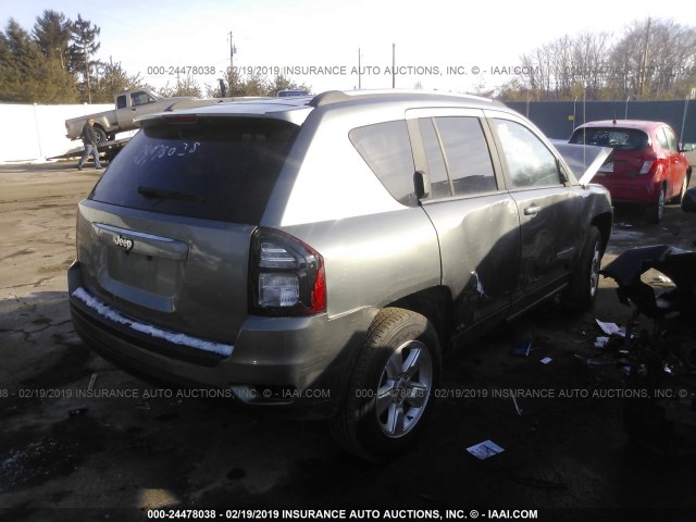 1C4NJCBA1ED539351 - 2014 JEEP COMPASS SPORT GRAY photo 4