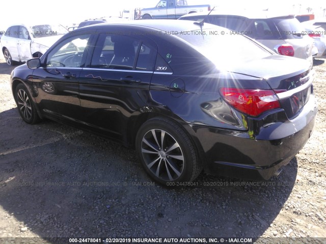 1C3CCBBG6CN267844 - 2012 CHRYSLER 200 TOURING BLACK photo 3