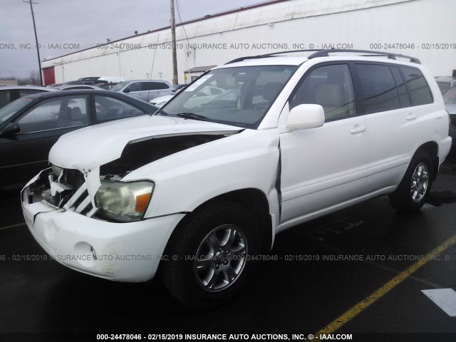 JTEDP21A160104162 - 2006 TOYOTA HIGHLANDER LIMITED WHITE photo 2