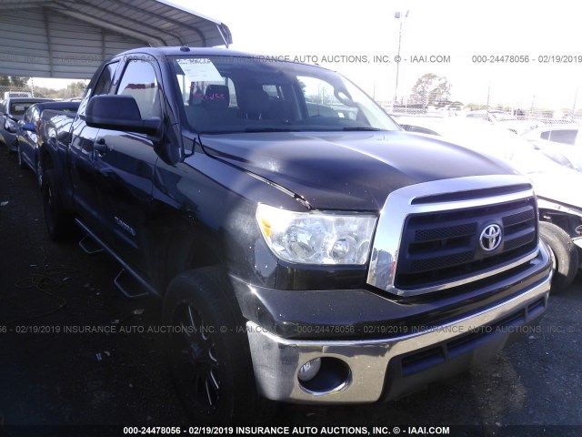 5TFRM5F19DX060736 - 2013 TOYOTA TUNDRA DOUBLE CAB SR5 BLACK photo 1