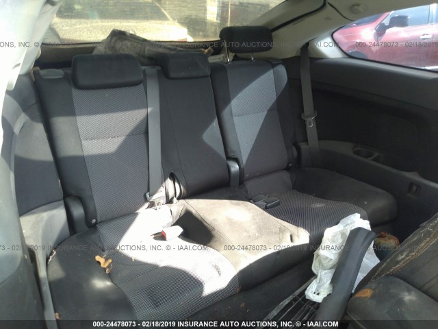 JTKDE167380221156 - 2008 TOYOTA SCION TC ნაცრისფერი ფოტო 8