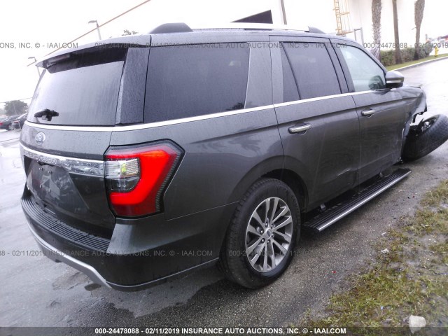 1FMJU1KT9JEA41460 - 2018 FORD EXPEDITION LIMITED GRAY photo 4