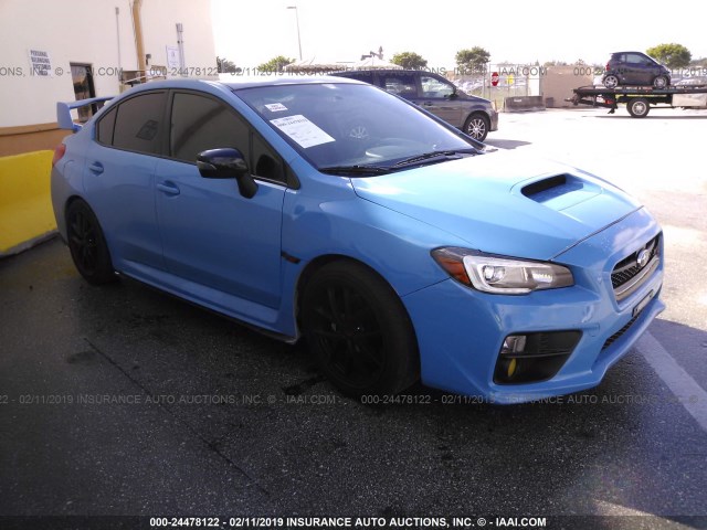 JF1VA2U66G9813660 - 2016 SUBARU WRX STI/LIMITED BLUE photo 1