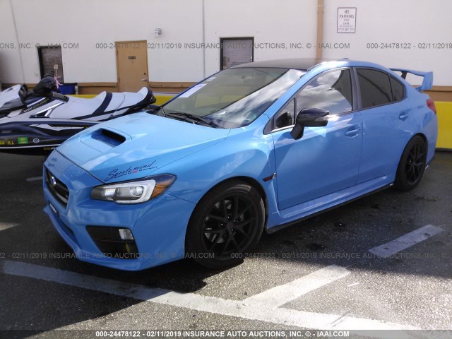 JF1VA2U66G9813660 - 2016 SUBARU WRX STI/LIMITED BLUE photo 2