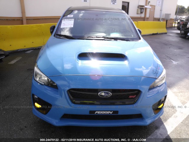 JF1VA2U66G9813660 - 2016 SUBARU WRX STI/LIMITED BLUE photo 6