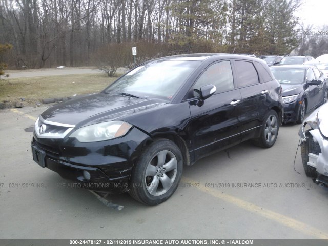 5J8TB18287A011451 - 2007 ACURA RDX BLACK photo 2