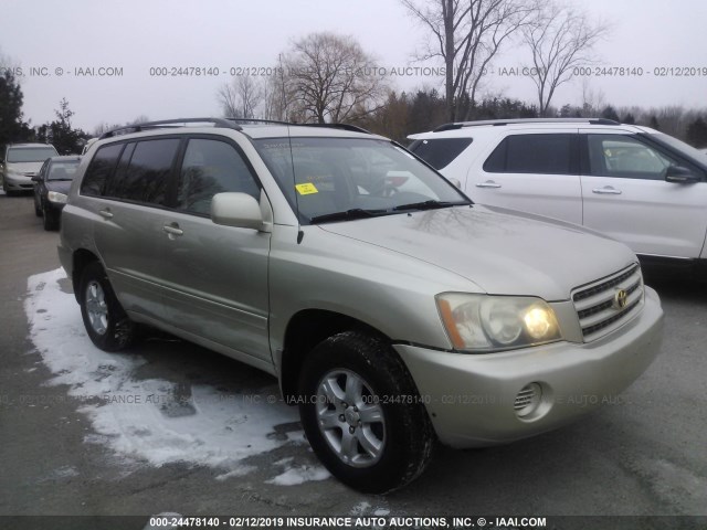 JTEHF21A320076007 - 2002 TOYOTA HIGHLANDER LIMITED TAN photo 1