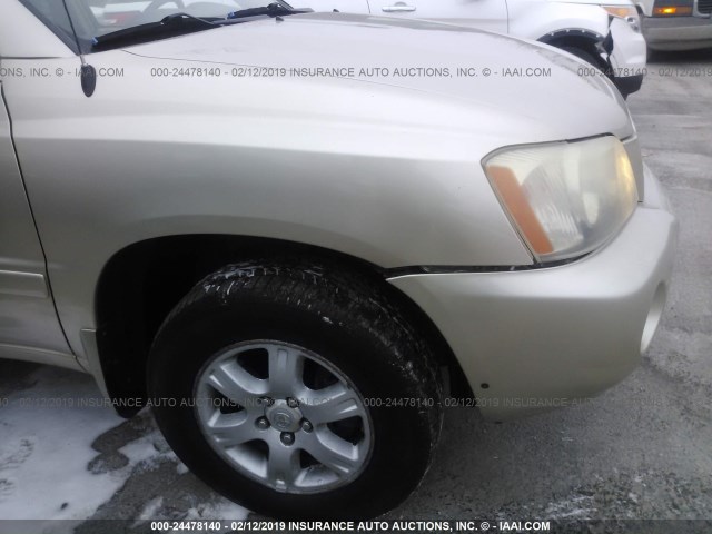 JTEHF21A320076007 - 2002 TOYOTA HIGHLANDER LIMITED TAN photo 6