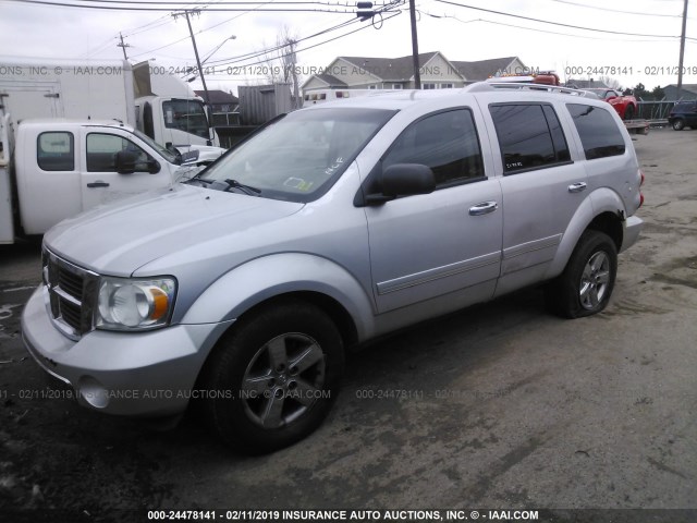 1D8HB58NX8F135393 - 2008 DODGE DURANGO LIMITED SILVER photo 2