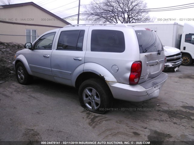 1D8HB58NX8F135393 - 2008 DODGE DURANGO LIMITED SILVER photo 3