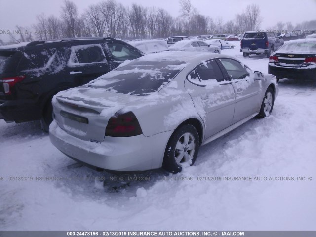 2G2WP552961238024 - 2006 PONTIAC GRAND PRIX SILVER photo 4