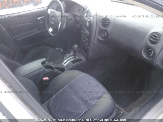 2G2WP552961238024 - 2006 PONTIAC GRAND PRIX SILVER photo 5