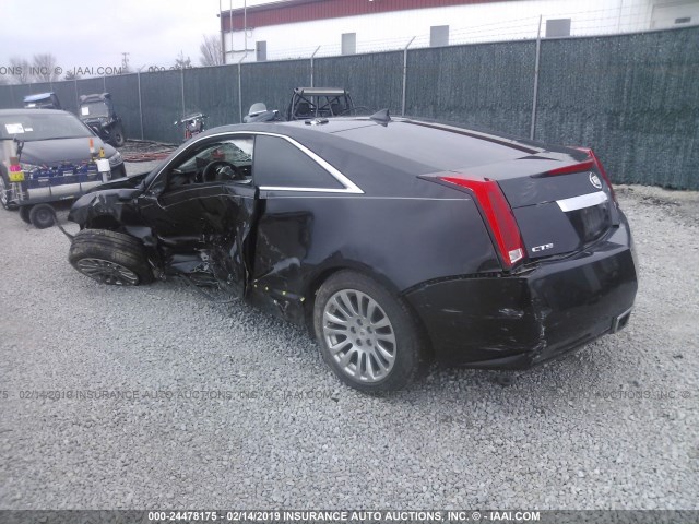 1G6DJ1E37D0170484 - 2013 CADILLAC CTS PERFORMANCE COLLECTION BLACK photo 3