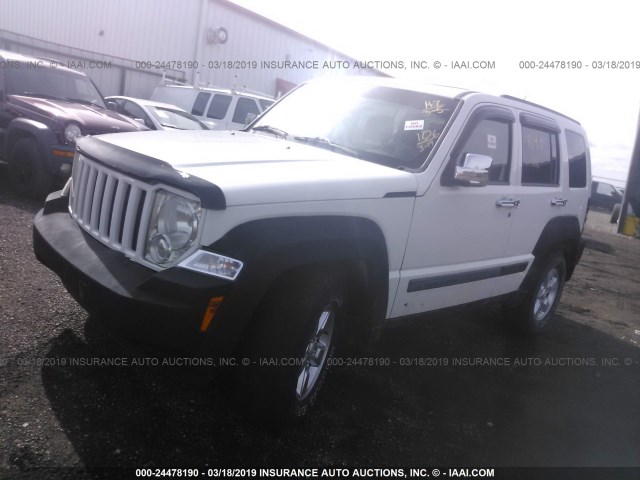 1J4PN2GK6AW132384 - 2010 JEEP LIBERTY WHITE photo 2