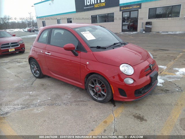 3C3CFFFH0FT537172 - 2015 FIAT 500 ABARTH RED photo 1