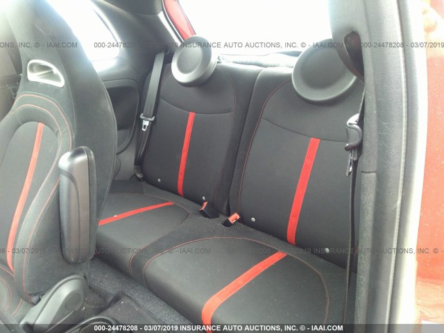 3C3CFFFH0FT537172 - 2015 FIAT 500 ABARTH RED photo 8