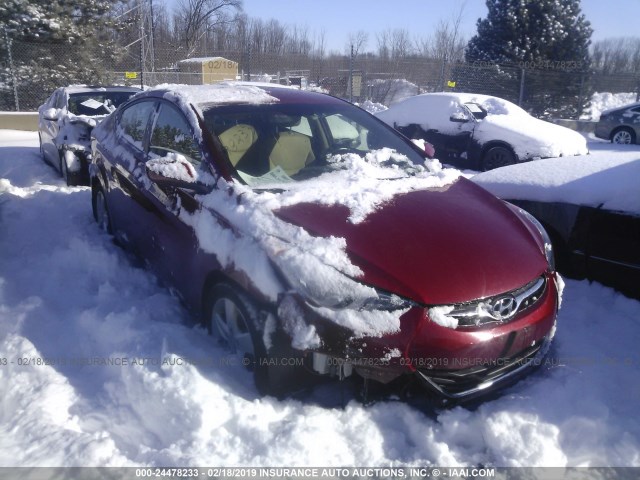 KMHDH4AE2DU532937 - 2013 HYUNDAI ELANTRA GLS/LIMITED RED photo 1