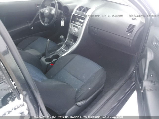 JTKDE177970173532 - 2007 TOYOTA SCION TC შავი ფოტო 5