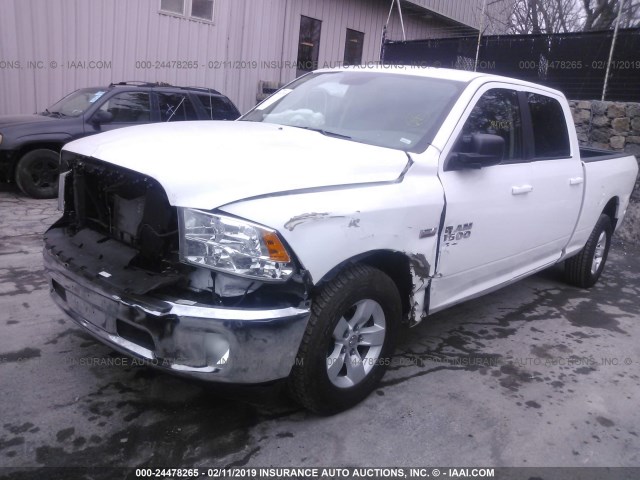 1C6RR7TTXKS516912 - 2019 RAM 1500 CLASSIC SLT WHITE photo 2