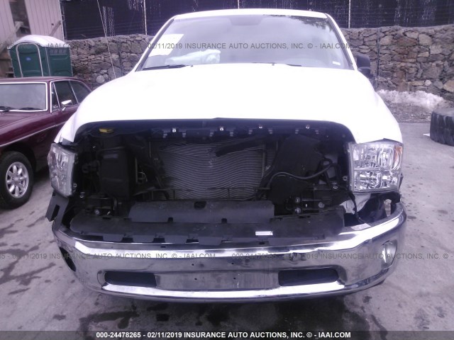 1C6RR7TTXKS516912 - 2019 RAM 1500 CLASSIC SLT WHITE photo 6