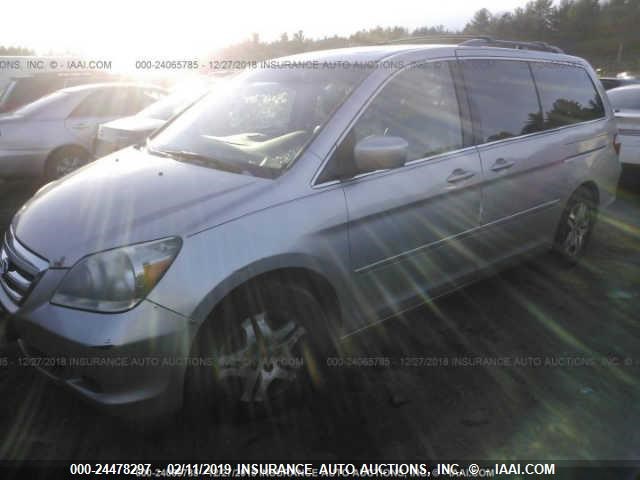 5FNRL38797B085448 - 2007 HONDA ODYSSEY EXL SILVER photo 2