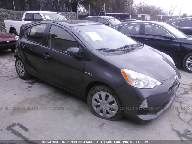 JTDKDTB34D1528520 - 2013 TOYOTA PRIUS C GRAY photo 1