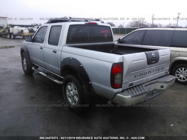 1N6MD27Y53C455178 - 2003 NISSAN FRONTIER CREW CAB SC SILVER photo 3