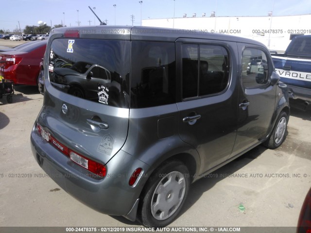 JN8AZ2KR1BT211537 - 2011 NISSAN CUBE S/SL/KROM GRAY photo 4