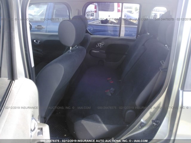 JN8AZ2KR1BT211537 - 2011 NISSAN CUBE S/SL/KROM GRAY photo 8