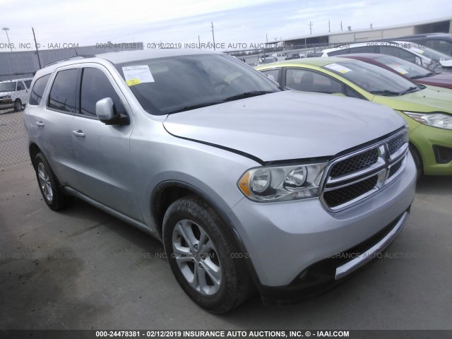 1D4RD4GG1BC696782 - 2011 DODGE DURANGO CREW SILVER photo 1