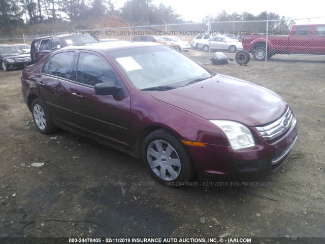 3FAFP06Z86R250824 - 2006 FORD FUSION S MAROON photo 1