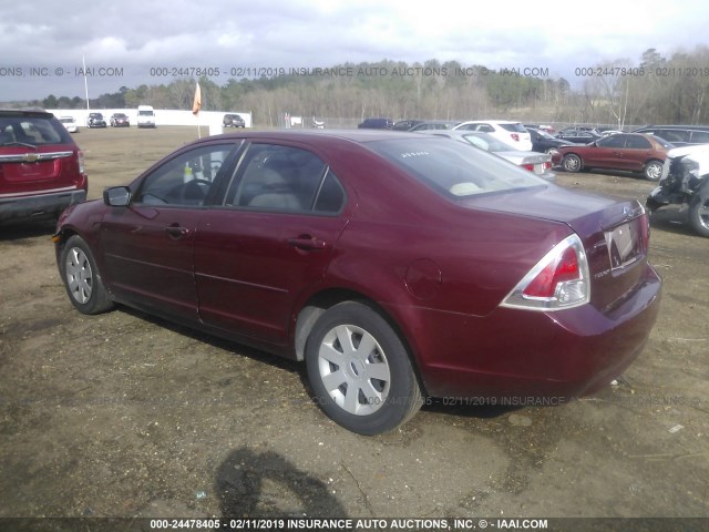 3FAFP06Z86R250824 - 2006 FORD FUSION S MAROON photo 3