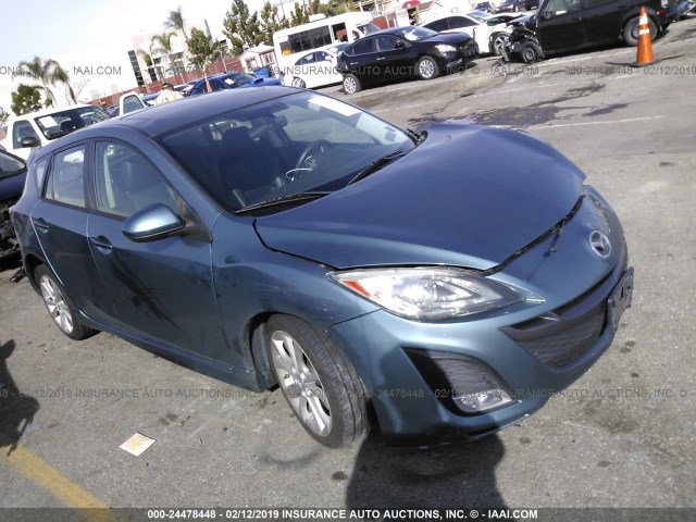 JM1BL1H65A1314026 - 2010 MAZDA 3 S BLUE photo 1