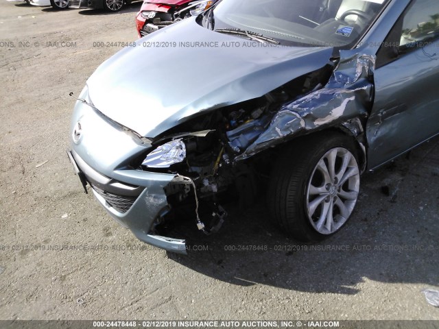 JM1BL1H65A1314026 - 2010 MAZDA 3 S BLUE photo 6