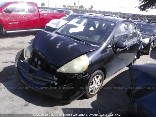 JHMGD37487S002847 - 2007 HONDA FIT BLACK photo 2