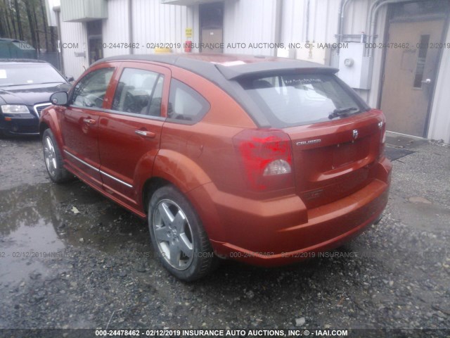 1B3HB78K77D235690 - 2007 DODGE CALIBER R/T ORANGE photo 3