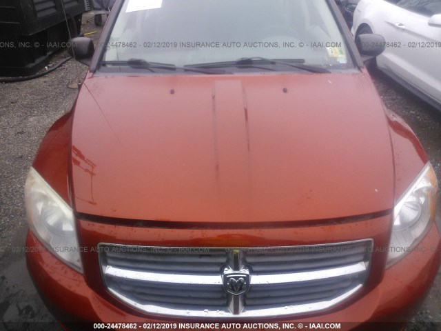 1B3HB78K77D235690 - 2007 DODGE CALIBER R/T ORANGE photo 6