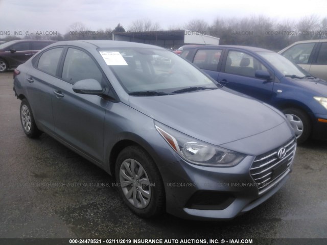 3KPC24A3XKE050728 - 2019 HYUNDAI ACCENT SE/SEL GRAY photo 1