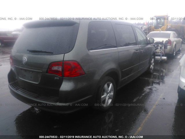 2V4RW3D1XAR262938 - 2010 VOLKSWAGEN ROUTAN SE GRAY photo 4