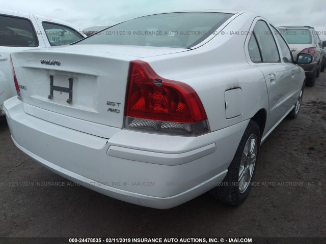 YV1RH592772642323 - 2007 VOLVO S60 2.5T WHITE photo 6