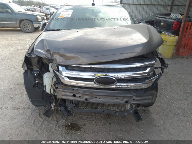 2FMDK3JC2DBC32881 - 2013 FORD EDGE SEL GRAY photo 6