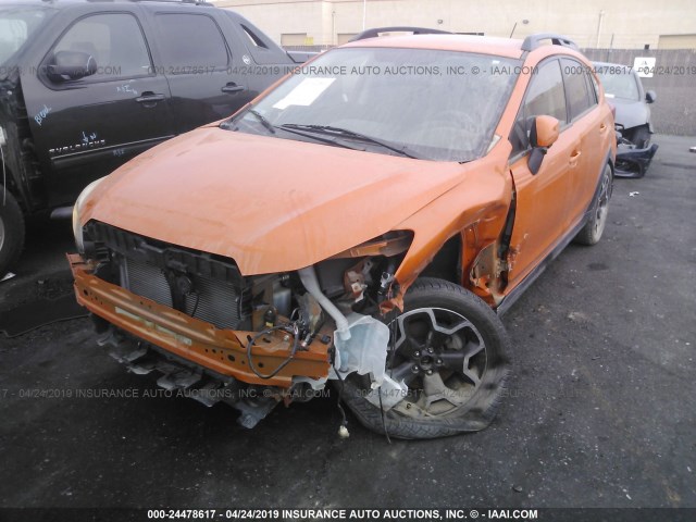 JF2GPAGC3E8270169 - 2014 SUBARU XV CROSSTREK 2.0 LIMITED ORANGE photo 2