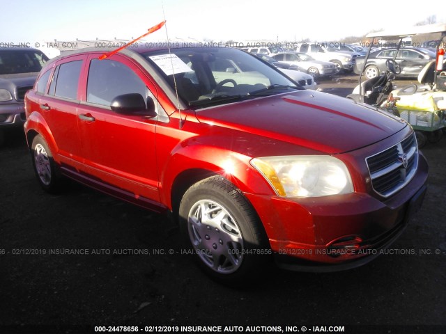 1B3HB48B77D160066 - 2007 DODGE CALIBER SXT RED photo 1