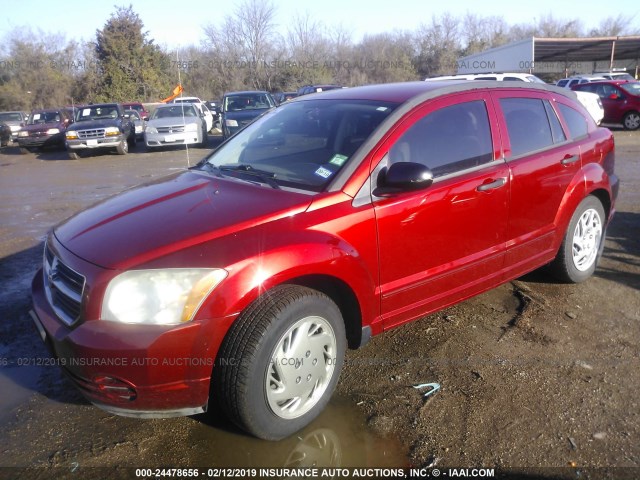 1B3HB48B77D160066 - 2007 DODGE CALIBER SXT RED photo 2