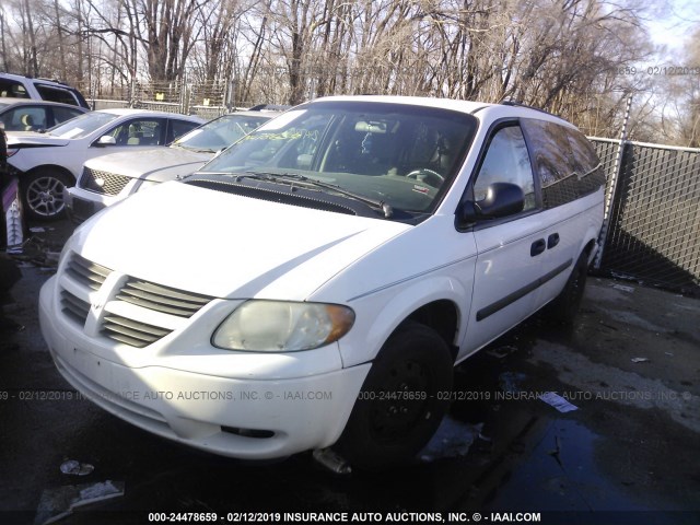 1D4GP24R86B589717 - 2006 DODGE GRAND CARAVAN SE WHITE photo 2