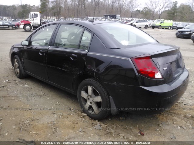 1G8AL55F57Z144455 - 2007 SATURN ION LEVEL 3 BLACK photo 3