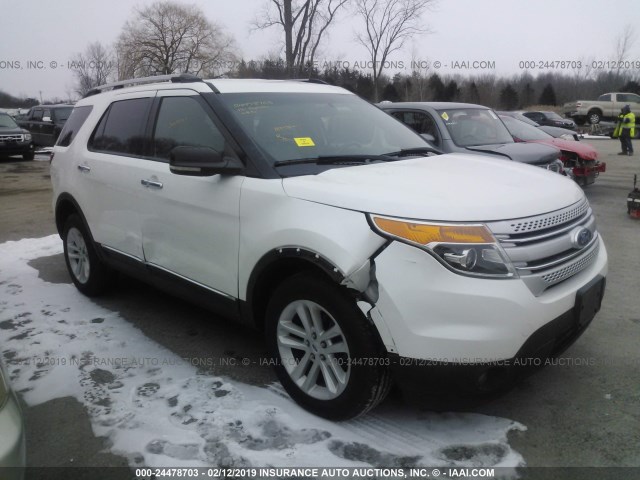 1FMHK8D88CGA39664 - 2012 FORD EXPLORER XLT WHITE photo 1