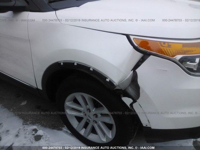 1FMHK8D88CGA39664 - 2012 FORD EXPLORER XLT WHITE photo 6