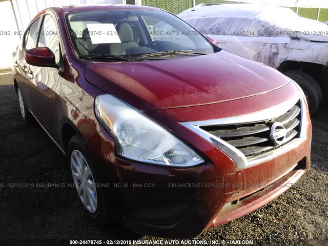 3N1CN7AP0HK414017 - 2017 NISSAN VERSA S/S PLUS/SV/SL MAROON photo 1