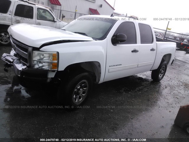 3GCRCREA4AG263139 - 2010 CHEVROLET SILVERADO C1500  LS WHITE photo 2